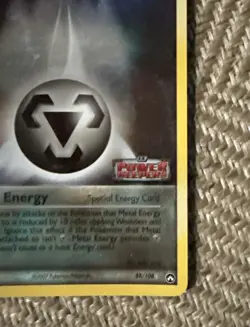 METAL ENERGY Reverse Holo 88/108 EX Power Keepers STAMPED Pokemon Card LP - Image 4