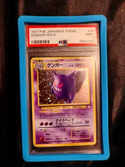 1997 Pokemon Japanese Fossil #94 Gengar Holo Card PSA MINT 9 - Image 1