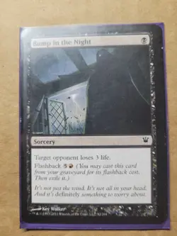 4x Magic Gathering MTG Bump in the Night (92) Innistrad LP Black Burn Playset 4 - Image 1