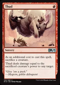 Thud - Light Play MTG Magic 2019 Core Set - Image 1