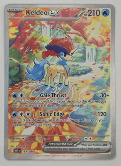 Keldeo EX 167/086 Special Illistration Rare White Flare Pokemon TCG NM - Image 1
