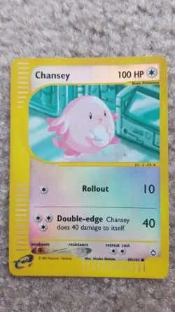 Pokemon Aquapolis TCG Chansey 069/147 Reverse Holo LP Lightly Played - Image 1