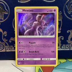 Mewtwo 12/18 Detective Pikachu Holo MP Pokemon Card - Image 1