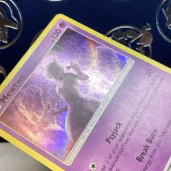 Mewtwo 12/18 Detective Pikachu Holo MP Pokemon Card - Image 4