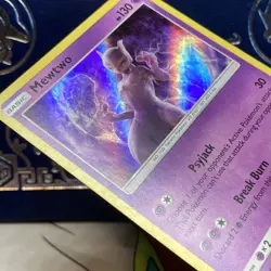 Mewtwo 12/18 Detective Pikachu Holo MP Pokemon Card - Image 6