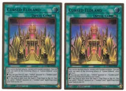 2x Cursed Eldland - (MGED-EN048 - 1st Ed - Premium Gold Rare) - NM - Yugioh - Image 1
