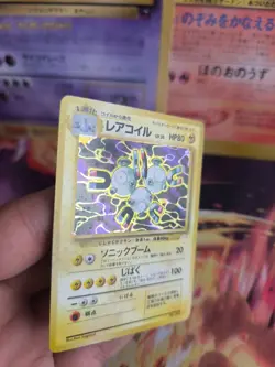 Pokemon Card Card Magneton Mysterious Of Fossil 1997 Holo WOTC Japanese NM - Image 3