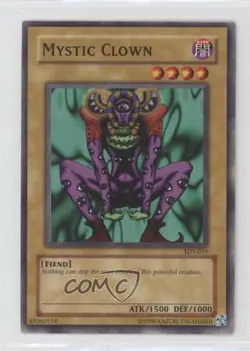 Mystic Clown Unlimited YuGiOh Starter Deck Yugi #SDY-019 2002 0xr2 - Image 1