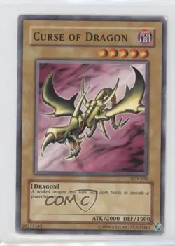 Curse of Dragon Unlimited YuGiOh Starter Deck Yugi #SDY-008 2002 0p5r - Image 1