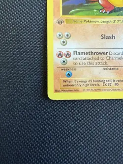 Pokemon Charmeleon 24/102 1st Edition Shadowless Base Set Card Unplayed NM - Image 5