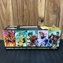 Dragon Ball Super Card Game Fusion World 1st Anniversary Set IN HAND USA SELLER - Image 1