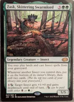 Zask Skittering Swarmlord Jumpstart 2022, Regular MTG Card, Near Mint - Image 1