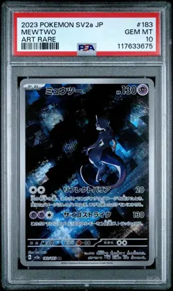 Mewtwo 183 Sv2a: Pokemon Card 151 Holo (Japanese). PSA 10 - Image 1