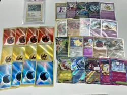 Pokemon TCG Rayquaza SWSH029 Cosmos Holo Black Star Promo PSA 9 Card w Extras 33 - Image 2