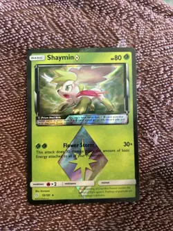 Shaymin Prism Star Holo Card 10/181 Sm-Team Up Edition - Image 1