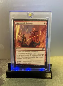 MTG Lithomantic Barrage - March of the Machine (MOM) #152 Magic the Gathering - Image 1