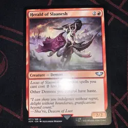 1x MTG Herald of Slaanesh Universes Beyond: Warhammer 40,000 40K 77 Uncommon NM - Image 1