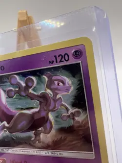 Mewtwo Holo SM214 Sun & Moon Promo Pokemon Card HD Swirl LP - Image 5