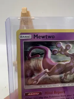 Mewtwo Holo SM214 Sun & Moon Promo Pokemon Card HD Swirl LP - Image 6