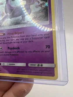 Mewtwo Holo SM214 Sun & Moon Promo Pokemon Card HD Swirl LP - Image 8