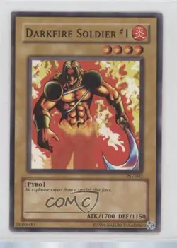 Darkfire Soldier #1 Unlimited YuGiOh Pharaoh's Servant #PSV-043 2002 0xr2 - Image 1