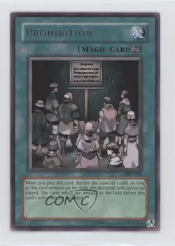 Prohibition Unlimited YuGiOh Pharaoh's Servant #PSV-039 2002 0xr2 - Image 1