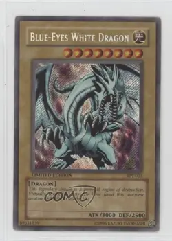 Blue-Eyes White Dragon YuGiOh Collectors Tin Promo #BPT-003 2002 qg3 - Image 1