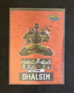 PSA Street Fighter 2: Champion Edition Promo Card Dhalsim Red Stars 38/100 - Image 1