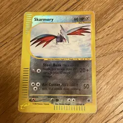 Skarmory 27/165-Expedition Base Set-Rare PokÃ©mon Card WOTC 2002-Reverse Holo-Ice - Image 1