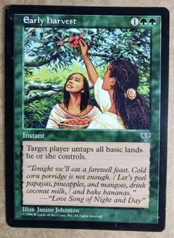MTG Mirage - Early Harvest - VG - Magic the Gathering - Free Shipping - Image 1