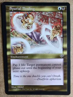 MTG Mirage - Spatial Binding - EX - Magic the Gathering - Free Shipping - Image 1