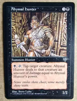 MTG Mirage - Abyssal Hunter - EX+ - Magic the Gathering - Free Shipping - Image 1