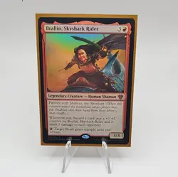 x1 Brallin, Skyshark Rider - Foil M MTG Commander 2020 M/NM, English - Image 1