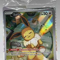 SEALED Eevee Promo SVP-173 Pokemon Center Stamped Card Prismatic Evolutions - Image 3