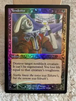 VENDETTA  foil common  1999 Mercadian Masques MTG Unplayed Near mint - Image 1