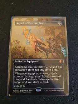 Sword of Fire and Ice Borderless FOIL MTG BLB Special Guest LP - Image 1