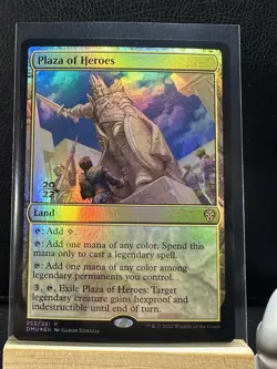 Plaza of Heroes - Foil - Prerelease Promo - Dominaria United - MP - MTG - Image 1
