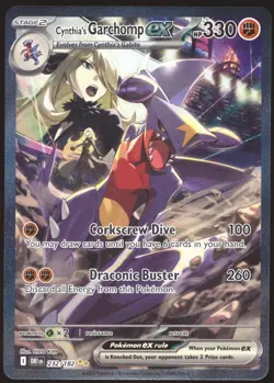 Pokemon TCG Cynthia's Garchomp EX #232/182 SV10: Destined Rivals NM! #2! - Image 1