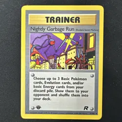 Pokemon Nightly Garbage Run 77/82 1st Edition Team Rocket WOTC LP - Image 1