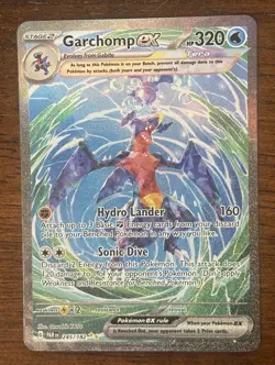 Pokemon TCG Paradox Rift Garchomp ex 245/182 Special Illustration Rare NM SIR - Image 1