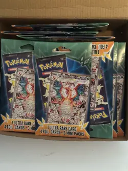 Pokemon mini Pack 3 Packs 1 Ultra Rare 4 Foil Cards - Image 3