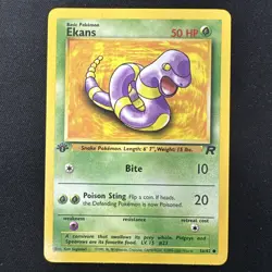 Pokemon Ekans 56/82 1st Edition Team Rocket WOTC NM - Image 1
