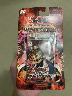 YuGiOh Pharaoh's Servant Blister Booster Pack Sealed Square Original Konami - Image 1