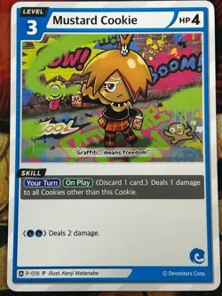 CookieRun Braverse TCG - Mustard Cookie (P-018) Promo Card NEW English - Image 1