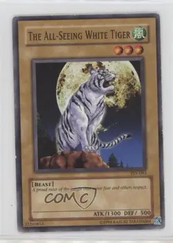 The All-Seeing White Tiger Unlimited YuGiOh Pharaoh's Servant #PSV-093 2002 0l37 - Image 1
