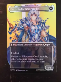 MTG Final Fantasy English Cecil, Dark Knight Borderless 0380 Foil - Image 2