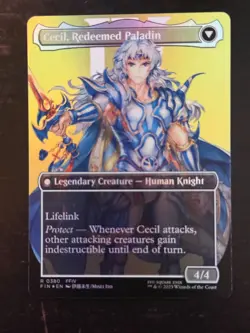 MTG Final Fantasy English Cecil, Dark Knight Borderless 0380 Foil - Image 4