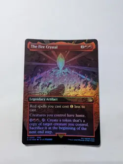 The Fire Crystal - UB Final Fantasy - Borderless Foil - (0337) - NM - Image 3