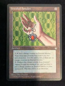 Jeweled Amulet - Ice Age - NM - Magic the Gathering - MTG - Artifact - Image 1