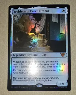 MTG FOIL Yoshimaru, Ever Faithful 032/038 Mythic Rare LP - Image 1